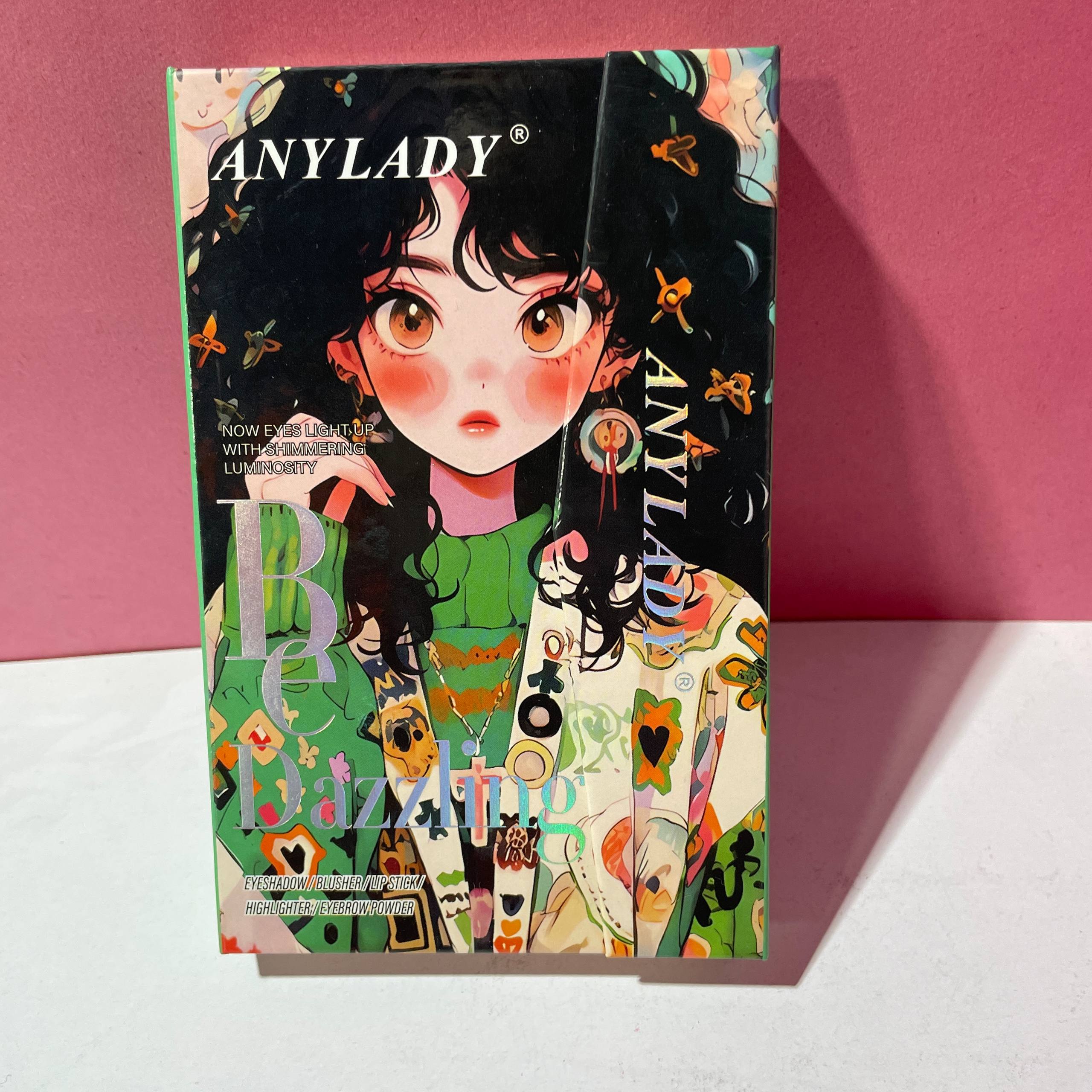 پالت سایه و رزگونه  باکسی با بسته بندی جذاب و کارتونی همراه با آینه